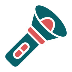 Vector Design Flashlight Icon Style