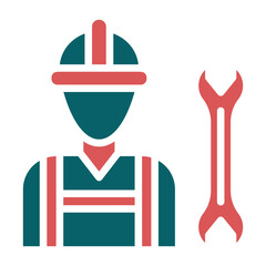 Vector Design Construction Worker Icon Style