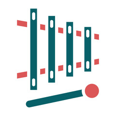Vector Design Xylophone Icon Style