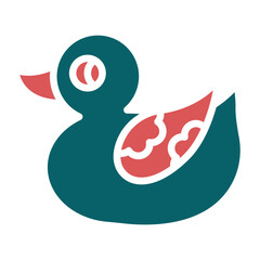 Vector Design Duck Toy Icon Style