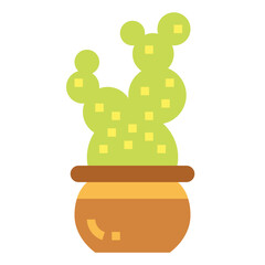 cactus flat icon style