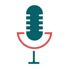 Vector Design Microphone Icon Style
