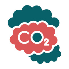 Vector Design Carbon dioxide Icon Style