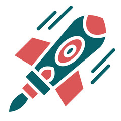 Vector Design Space Booster Icon Style