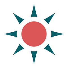 Vector Design Sun Icon Style