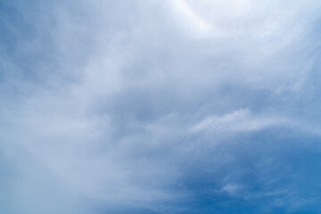 Gray blue sky with clouds