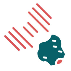 Vector Design Meteorites Icon Style
