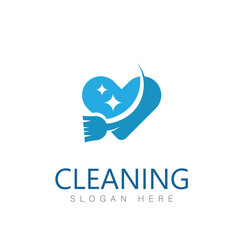 cleaning clean service logo icon vector