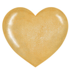 Love and Heart watercolor handdrawn