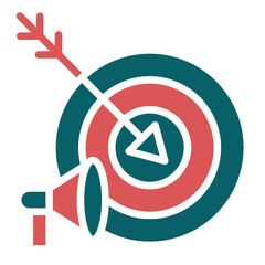 Vector Design Marketing Goal Icon Style