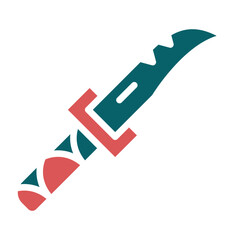 Vector Design Wild Knife Icon Style