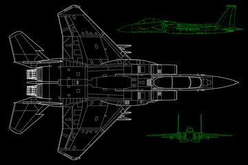 Caza, avión de combate bimotor