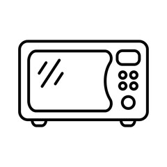 Microwave oven icon. Kitchen appliance icon. Simple microwave oven icon for templates, web design and infographics.