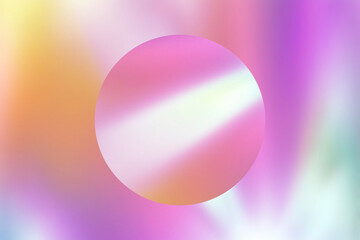 Round Background Vibrant Color Gradient Abstract Illustration: Modern Retro Design with Smooth Curves and Soft Texture for Wallpaper and Poster Templates - Blue, Purple, Red, Yellow and Orange