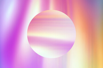 Round Background Vibrant Color Gradient Abstract Illustration: Modern Retro Design with Smooth Curves and Soft Texture for Wallpaper and Poster Templates - Blue, Purple, Red, Yellow and Orange