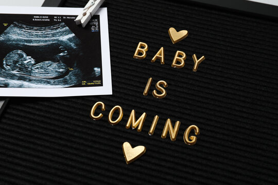 Composition for waiting a baby concept, preparation for motherhood