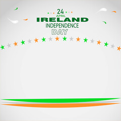  ireland indepenence day 24 april abstract colorful background illustration vector eps