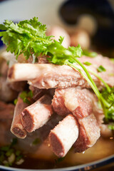 Short Rib Soup in a Hot Pot 