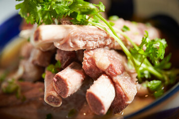 Short Rib Soup in a Hot Pot 