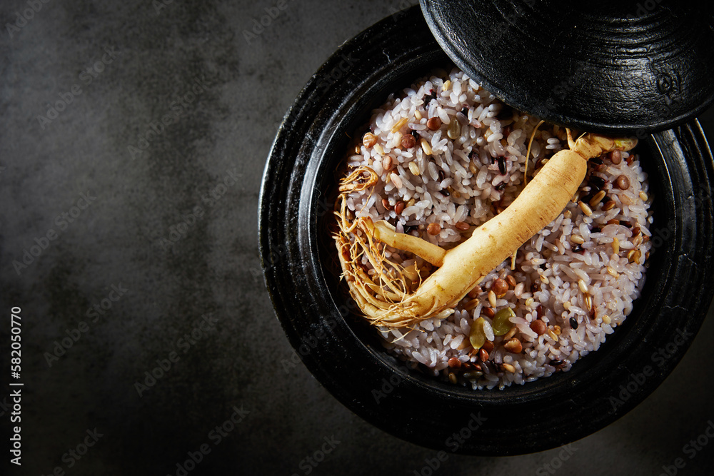 Canvas Prints cauldron rice made with grains and ginseng