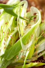 green onion salad, korean food
