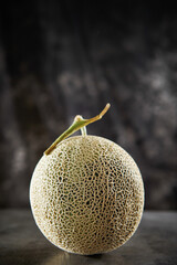 melon on a dark background