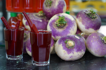 şalgam suyu adana style turnip juice in a glass 