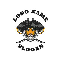Tiger Pirates Graphic Logo Design