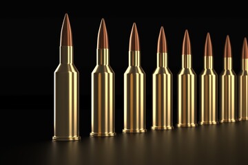 Gun rifle bullets or ammo
