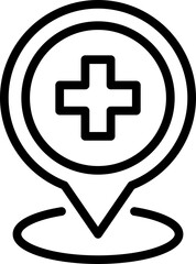 Obraz premium pin icon