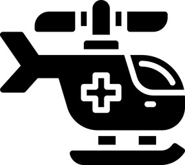 Obraz premium helicopter icon