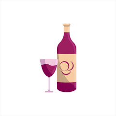 Red Wine Illustration Vector