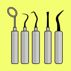 cute health carton illustrations, doctors and medical equipment