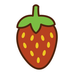 Cute Fruit Doodle Illustration