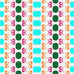 Abstraction in art. Seamless vector background with repeat pattern.Oriental style damask floral tile modern lux fabric design textile swatch ladies dress, man shirt all over print block.