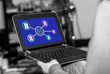 Validation concept on a tablet