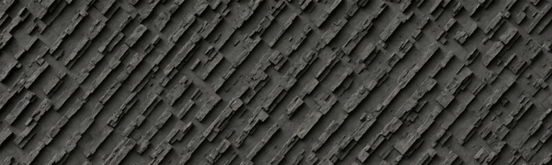 Dark and hot textured underground cube is depicted in abstract illustration, showcasing manufacturing and extraction of fossil fuels. Vector