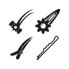 Hair pin symbol icon,logo illustration design template