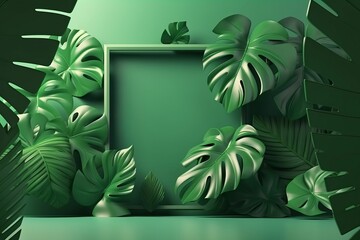 plant frame made with generative ai