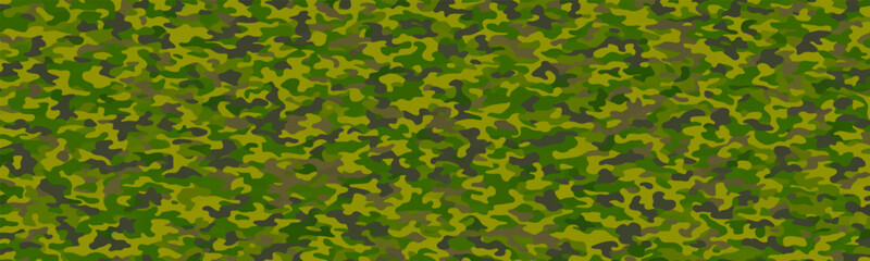 Military khaki green camouflage pattern with grunge texture. Abstract design creates aged vintage feel, evoking war and defense forces. Vector