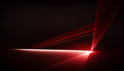 red laser beams on a dark background, minimalist style.