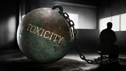 Toxicity and intimate, silent and lonely suffering human soul. Separated from the world in it's own pain and alienation.,3d illustration