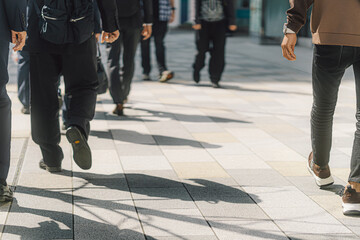 都市の朝のラッシュアワー　Urban morning rush hour