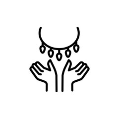 Jewelry Donation icon in vector. Illustration