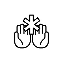 Obraz premium Medical Charity icon in vector. Illustration