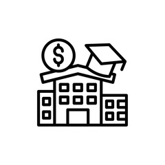 School Charity icon in vector. Illustration