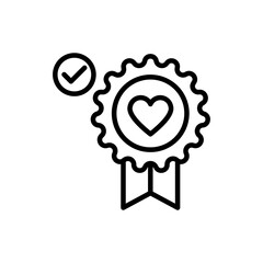 Registered Charity icon in vector. Illustration