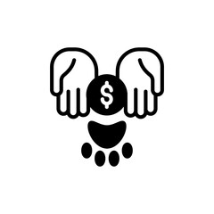 Wildlife Relief Donation icon in vector. Illustration