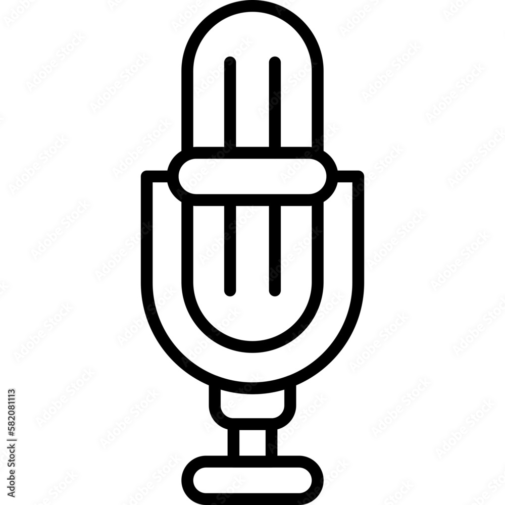 Poster microphone icon