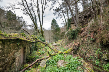 Molino de A Aveleira, en Cuntis (Galicia, España)